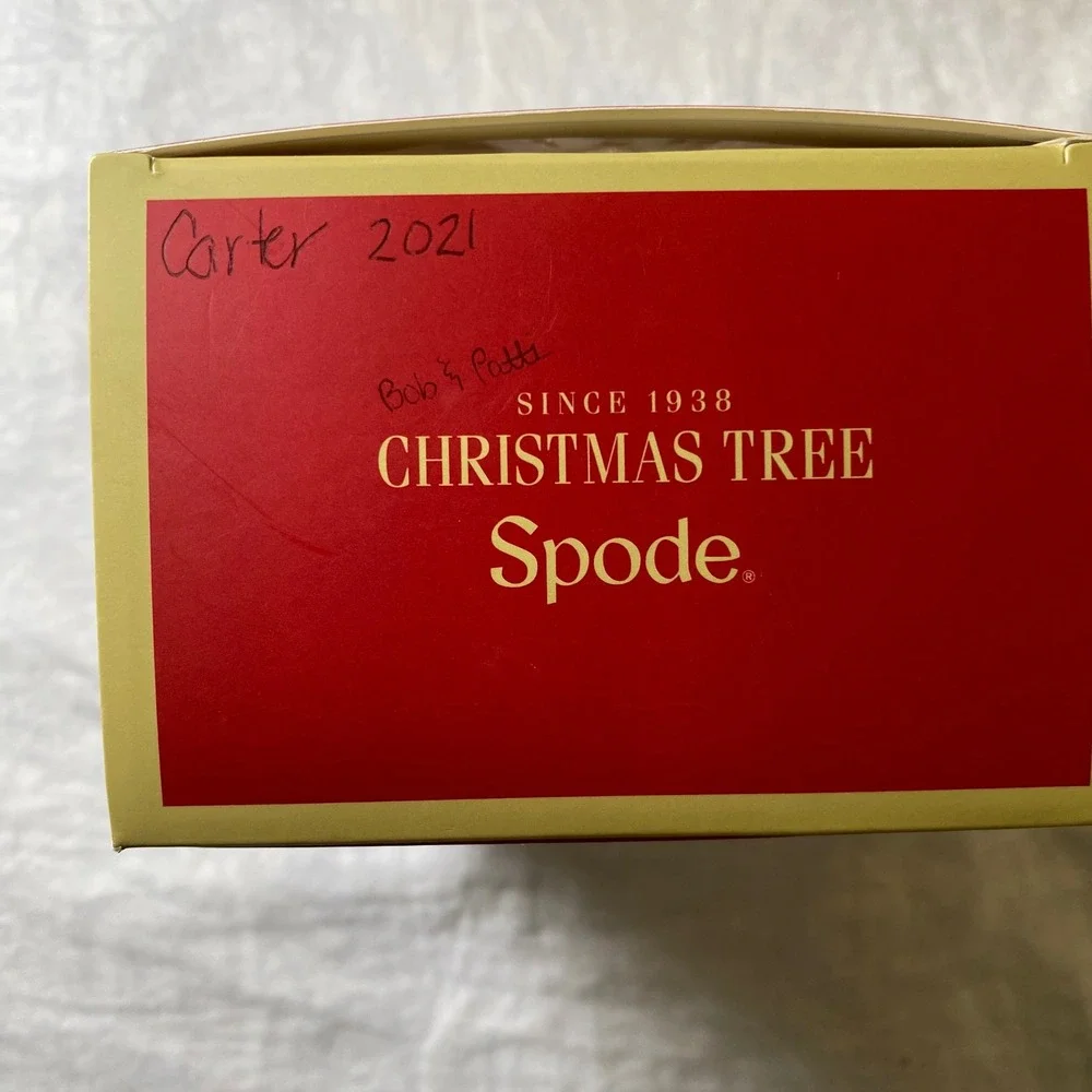 Spode Christmas Tree Drum Ceramic Ornament XT8496 XC Boxed